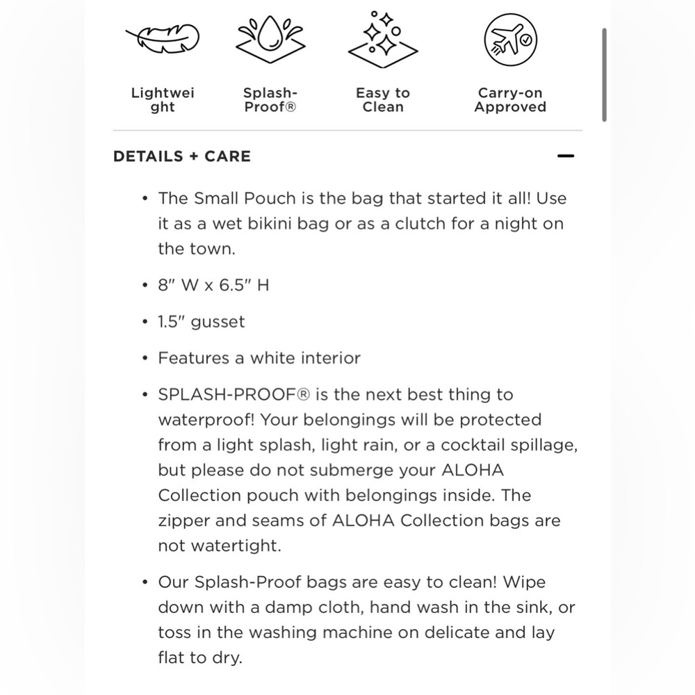 Aloha Collection Small Pouch - Picture 3 of 3